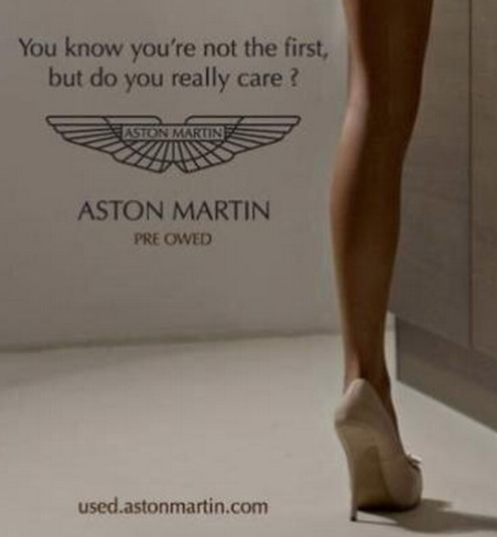 Show that you really care. Реклама Aston Martin.